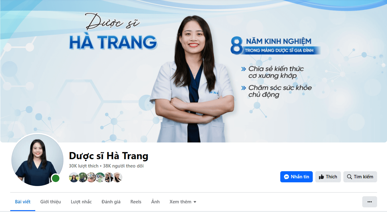 Fanpage chính thức Dược sĩ Hà Trang